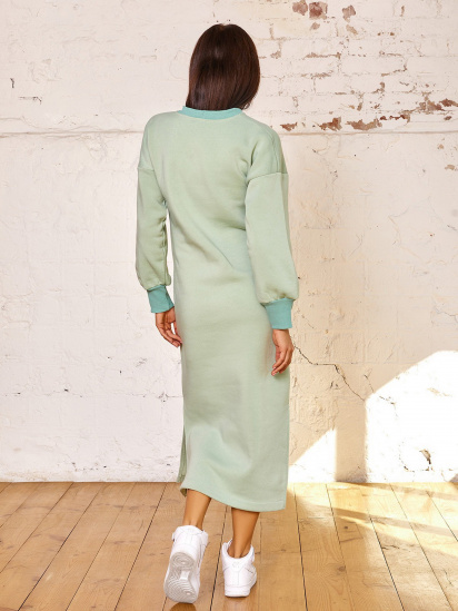 Платье миди ISSA Plus модель 12946_olive — фото 3 - INTERTOP