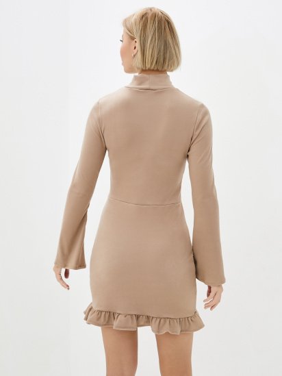 Сукня міні ISSA Plus модель 12952_beige — фото 3 - INTERTOP
