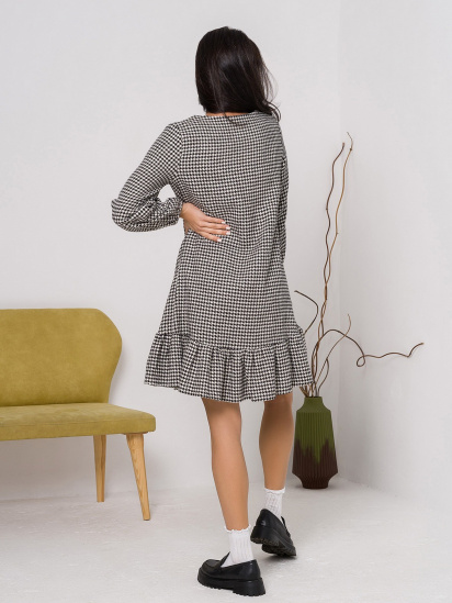 Сукня міні ISSA Plus модель 12954_blackwhite — фото 3 - INTERTOP