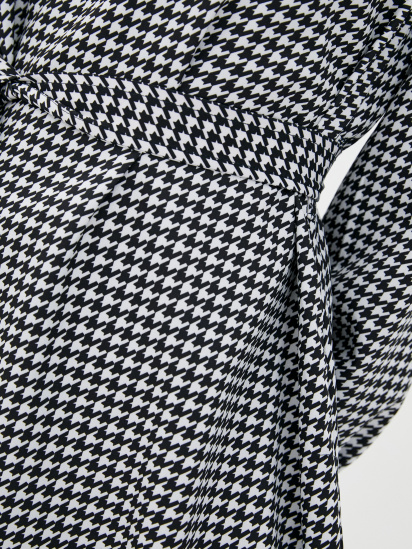 Сукня міді ISSA Plus модель 12956_blackwhite — фото 4 - INTERTOP