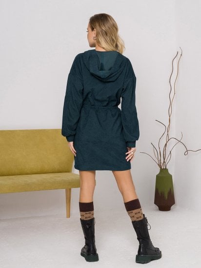 Платье мини ISSA Plus модель 12958_green — фото 3 - INTERTOP