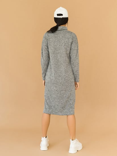 Платье миди ISSA Plus модель 12962_gray — фото 5 - INTERTOP