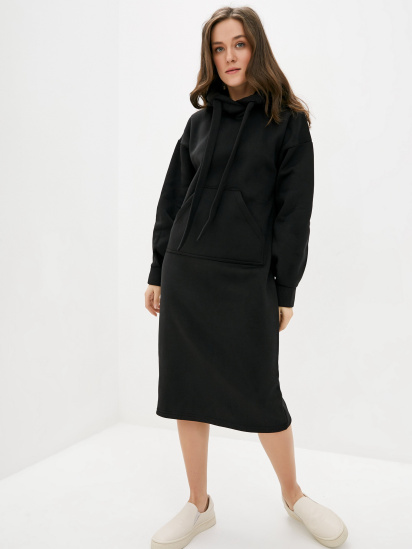 Сукня міді ISSA Plus модель 12974_black — фото - INTERTOP