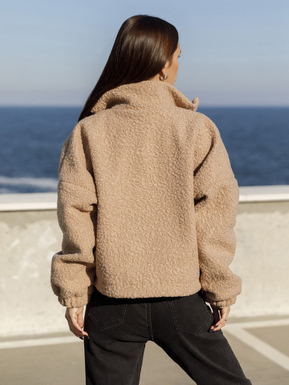 Демисезонная куртка ISSA Plus модель 12979_brown — фото 6 - INTERTOP