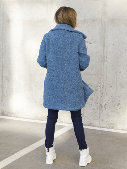 Пальто ISSA Plus модель 12984_blue — фото 3 - INTERTOP