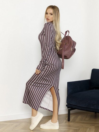 Сукня міді ISSA Plus модель 12988_burgundy — фото - INTERTOP