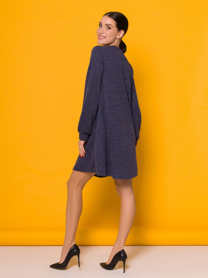 Сукня міні ISSA Plus модель 12991_blue — фото 3 - INTERTOP