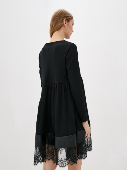 Платье мини ISSA Plus модель 13097_black — фото 3 - INTERTOP