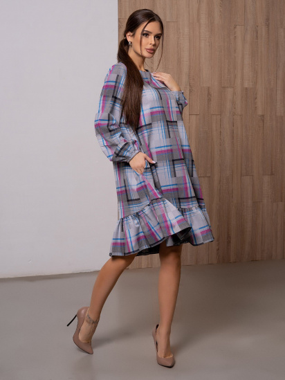 Сукня міні ISSA Plus модель 13099_grey — фото - INTERTOP