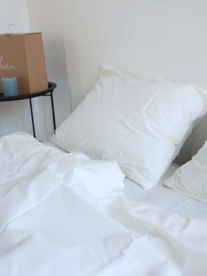 BedclozZzes ­Комплект постільної білизни з тканини Ранфорс колір Молочний модель 13169 — фото - INTERTOP