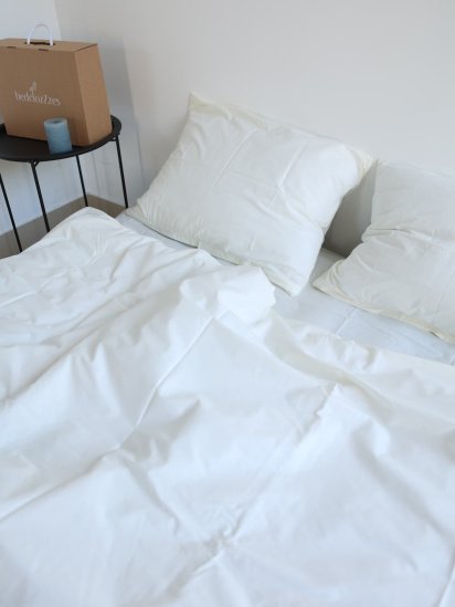 BedclozZzes ­Комплект постельного белья с ткани Ранфорс цвет Молочный модель 13169 — фото - INTERTOP