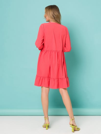 Платье мини ISSA Plus модель 13180_red — фото 3 - INTERTOP