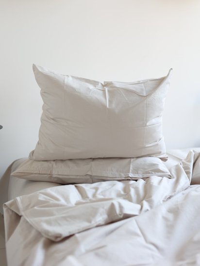 BedclozZzes ­Комплект постільної білизни з тканини Ранфорс колір Пісочний модель 13190 — фото 4 - INTERTOP