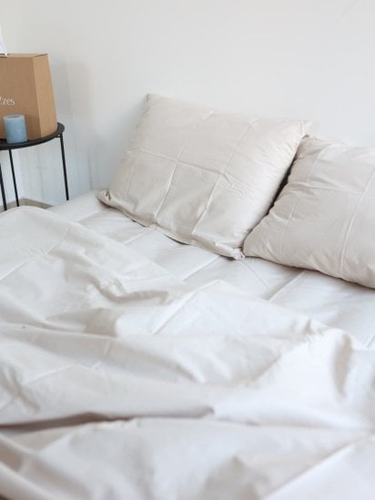 BedclozZzes ­Комплект постільної білизни з тканини Ранфорс колір Пісочний модель 13190 — фото - INTERTOP