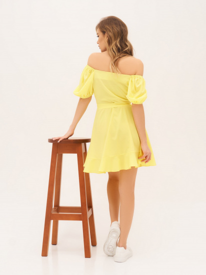 Платье мини ISSA Plus модель 13308_yellow — фото 5 - INTERTOP