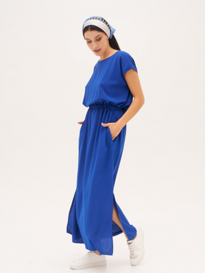 Сукня максі ISSA Plus модель 13316A_blue — фото - INTERTOP