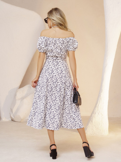 Сукня міді ISSA Plus модель 13336_white — фото 3 - INTERTOP