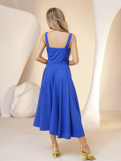Платье миди ISSA Plus модель 13370_blue — фото 3 - INTERTOP