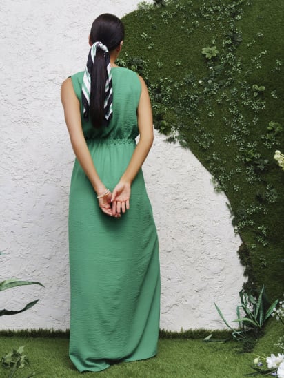 Платье макси ISSA Plus модель 13406_green — фото 3 - INTERTOP