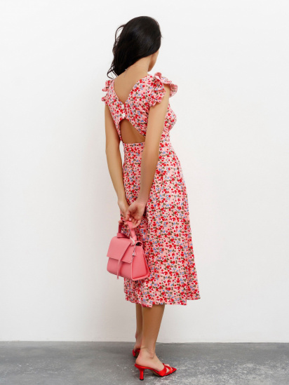 Платье миди ISSA Plus модель 13422_pink — фото 3 - INTERTOP