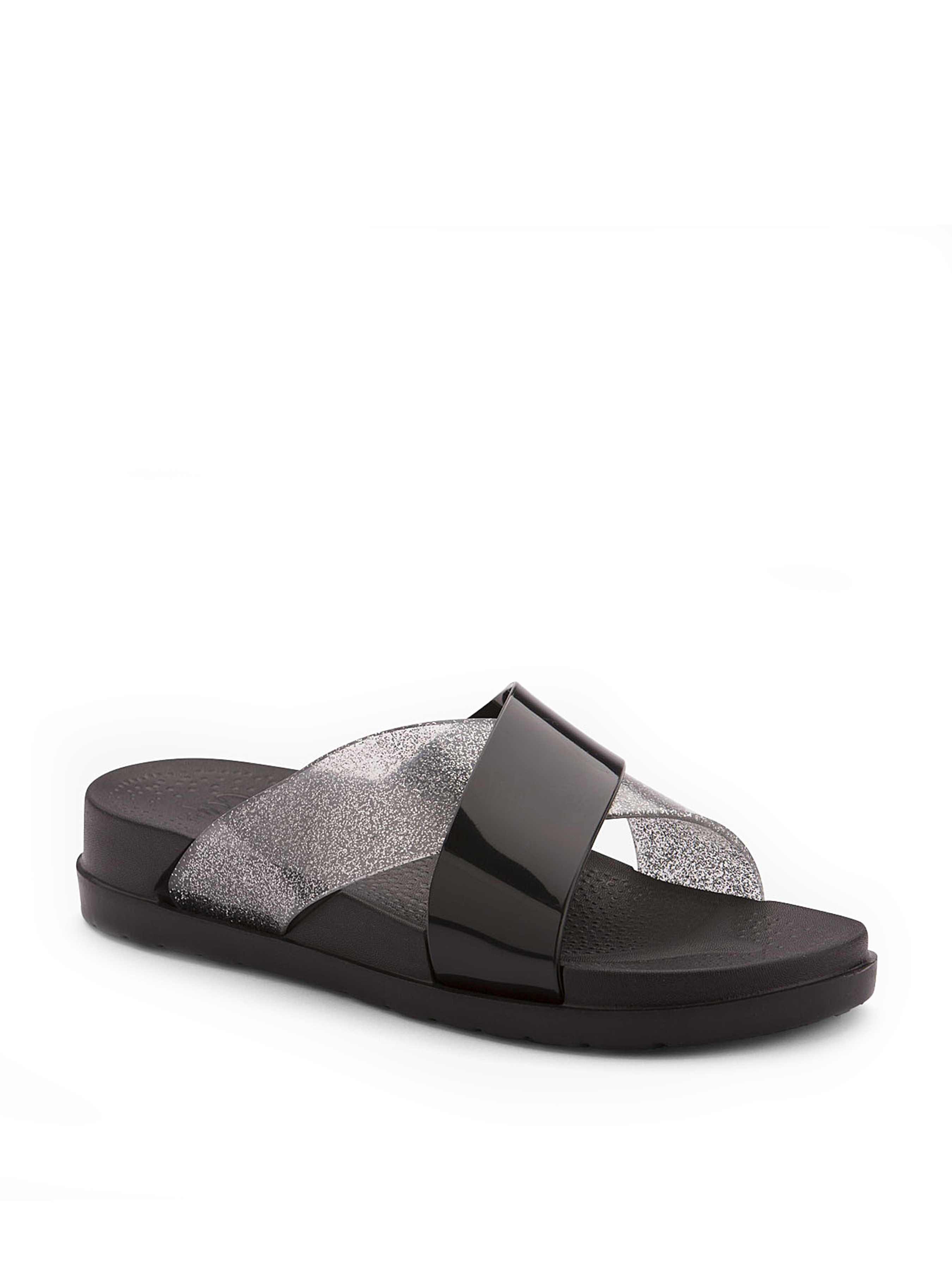 

COQUI Шлепанцы (1342Black_Silver_glitter) Женское, цвет - Чёрный