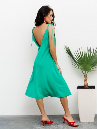 Платье миди ISSA Plus модель 13439_green — фото 3 - INTERTOP