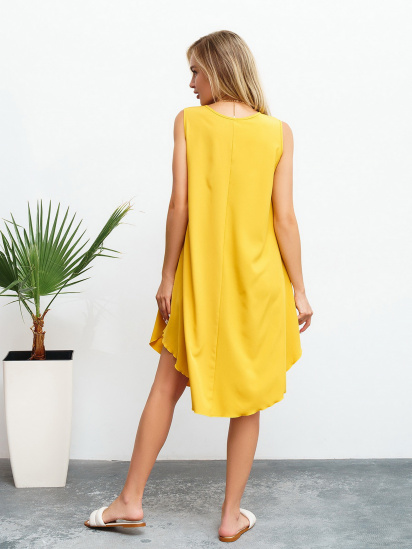 Платья ISSA Plus модель 13462_mustard — фото 5 - INTERTOP