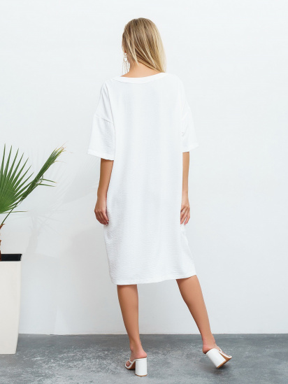 Сукня міді ISSA Plus модель 13465_white — фото 5 - INTERTOP