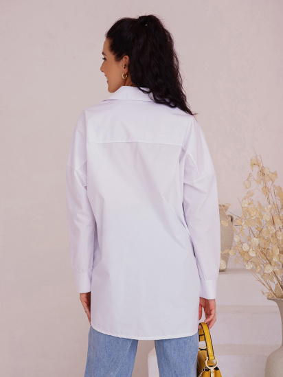 Рубашка ISSA Plus модель 13482_white — фото 3 - INTERTOP