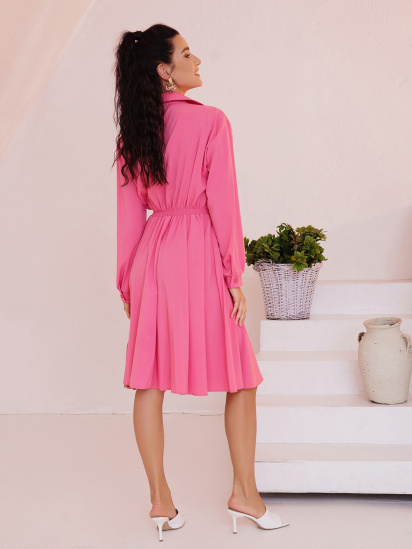 Платье миди ISSA Plus модель 13491_pink — фото 3 - INTERTOP