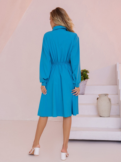 Сукня міді ISSA Plus модель 13491_turquoise — фото 3 - INTERTOP
