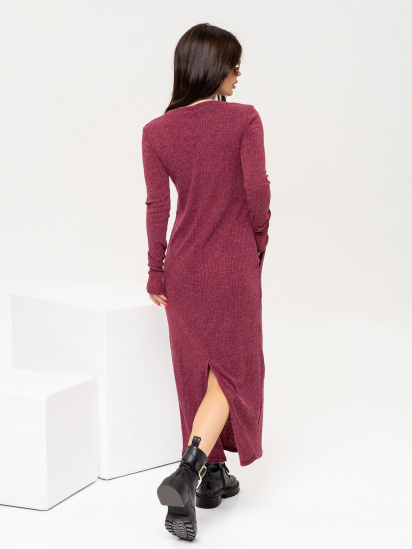 Сукня максі ISSA Plus модель 13505_burgundy — фото 3 - INTERTOP