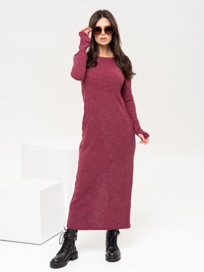 Платье макси ISSA Plus модель 13505_burgundy — фото - INTERTOP