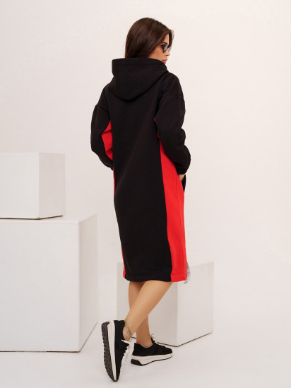 Платье миди ISSA Plus модель 13529_black — фото 3 - INTERTOP