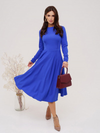 Синий - Платье миди ISSA Plus