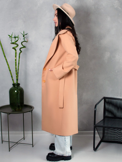 Пальто ISSA Plus модель 13540_beige — фото - INTERTOP