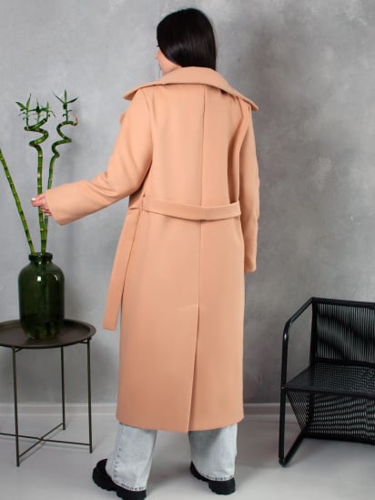 Пальто ISSA Plus модель 13540_beige — фото 3 - INTERTOP