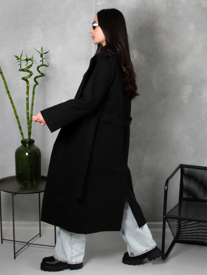 Пальто ISSA Plus модель 13540_black — фото - INTERTOP