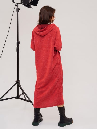 Платье миди ISSA Plus модель 13547_red — фото 3 - INTERTOP