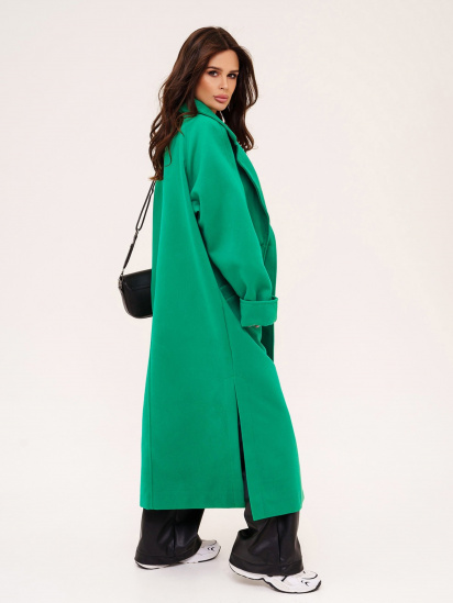 Пальто ISSA Plus модель 13549_green — фото - INTERTOP