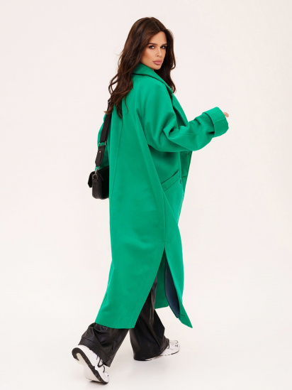 Пальто ISSA Plus модель 13549_green — фото 3 - INTERTOP
