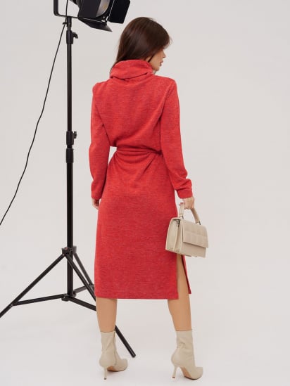 Сукня міді ISSA Plus модель 13552_red — фото 3 - INTERTOP