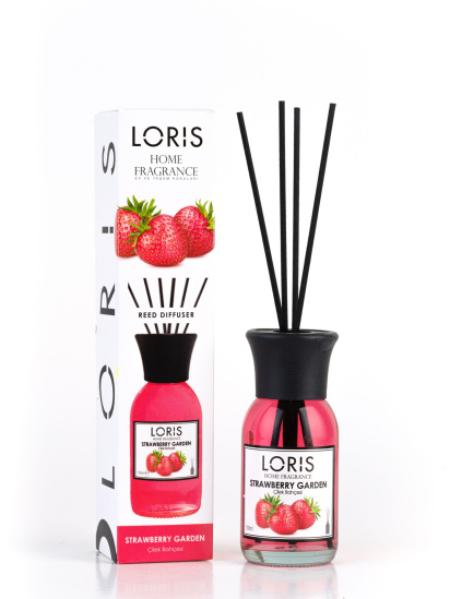Loris parfum ­Аромадиффузор Клубничный сад с черными палочками модель 1360016 — фото - INTERTOP