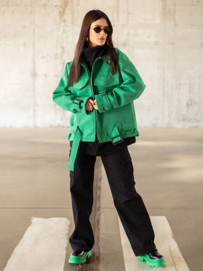 Куртка-рубашка ISSA Plus модель 13617_green — фото 4 - INTERTOP