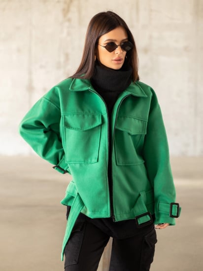 Куртка-рубашка ISSA Plus модель 13617_green — фото - INTERTOP