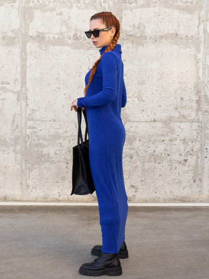Платье макси ISSA Plus модель 13623_blue — фото - INTERTOP