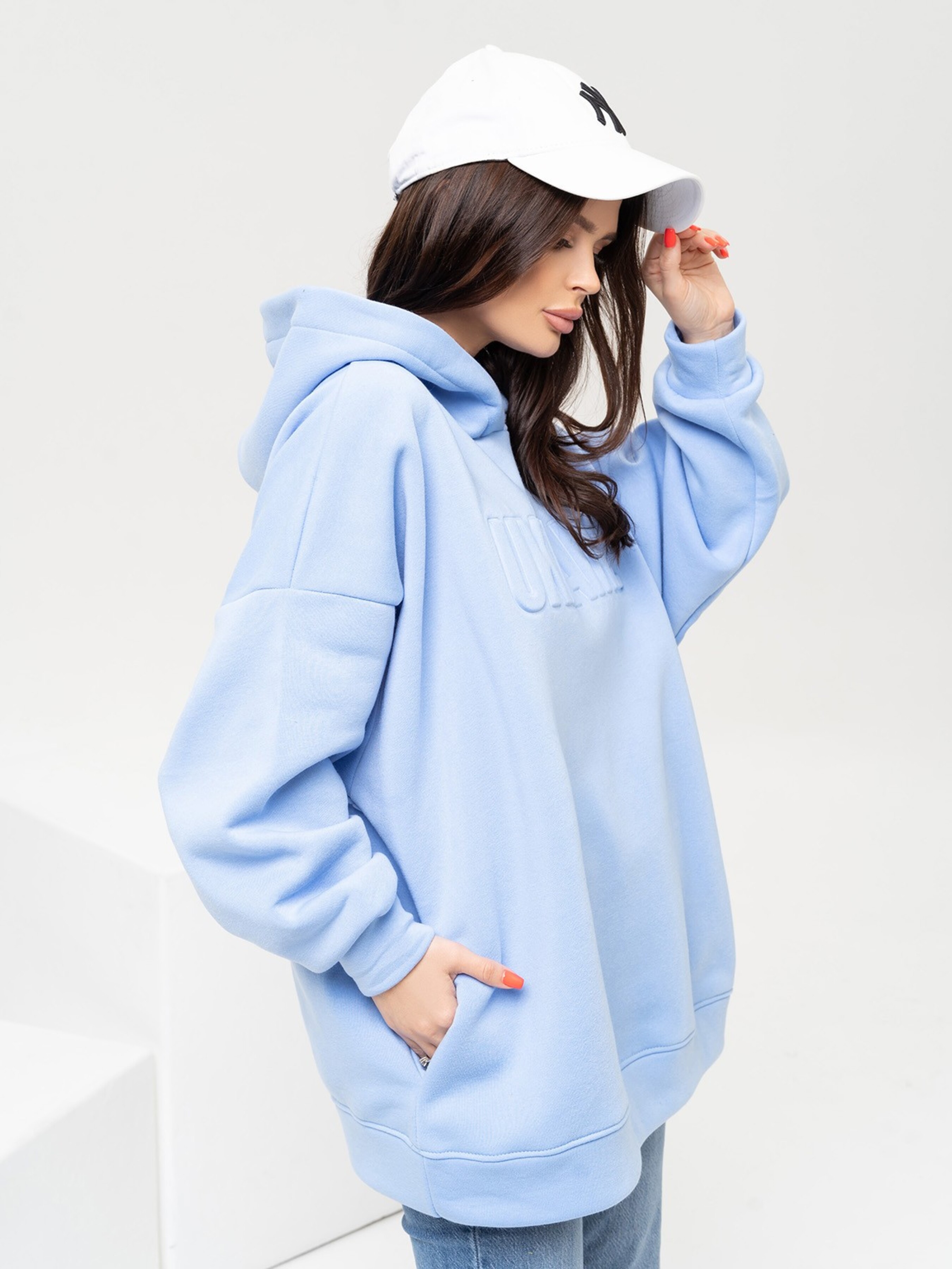 

ISSA Plus Худи (13639_blue) Женское, цвет - Голубой, материал - Флис