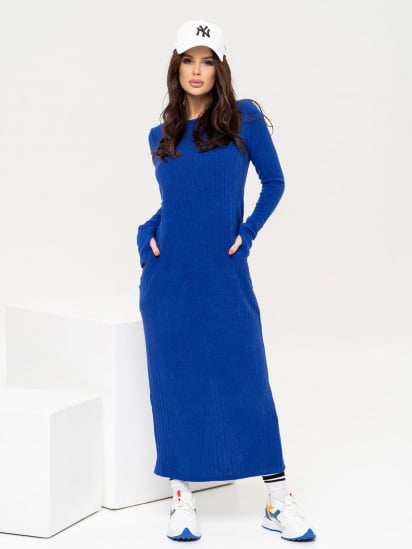 Платье макси ISSA Plus модель 13646_blue — фото - INTERTOP