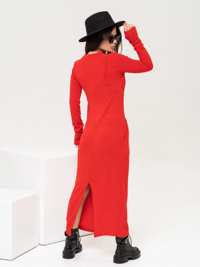 Платье макси ISSA Plus модель 13646_red — фото 3 - INTERTOP