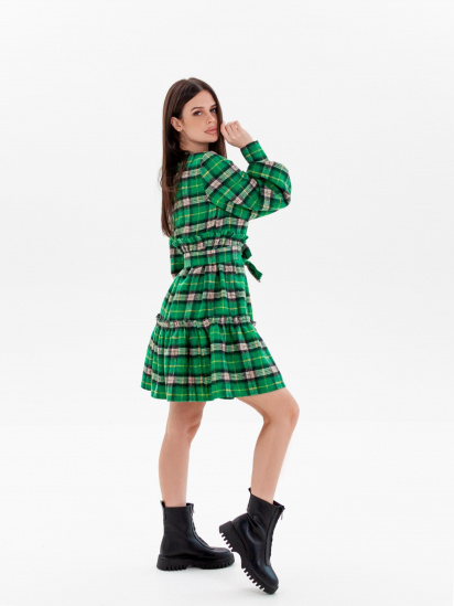 Сукня міні ISSA Plus модель 13656_green — фото - INTERTOP